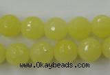 CCN759 15.5 inches 4mm faceted round candy jade beads wholesale