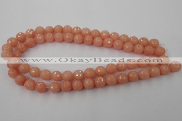 CCN792 15.5 inches 8mm faceted round candy jade beads wholesale