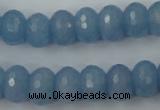 CCN909 15.5 inches 9*12mm faceted rondelle candy jade beads