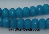 CCN910 15.5 inches 9*12mm faceted rondelle candy jade beads