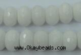 CCN915 15.5 inches 10*14mm faceted rondelle candy jade beads