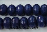 CCN926 15.5 inches 10*14mm faceted rondelle candy jade beads