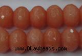 CCN930 15.5 inches 12*16mm faceted rondelle candy jade beads