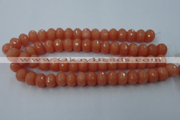 CCN930 15.5 inches 12*16mm faceted rondelle candy jade beads