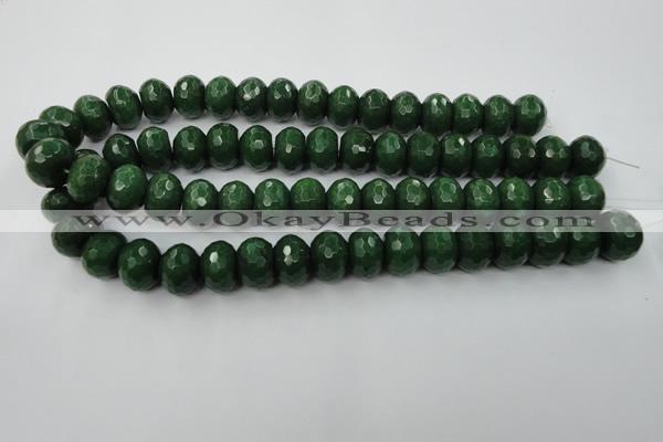 CCN936 15.5 inches 12*16mm faceted rondelle candy jade beads