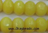 CCN948 15.5 inches 14*18mm faceted rondelle candy jade beads