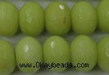 CCN949 15.5 inches 14*18mm faceted rondelle candy jade beads