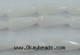 CCN973 15.5 inches 9*22mm faceted teardrop candy jade beads