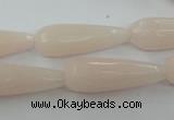 CCN981 15.5 inches 10*30mm faceted teardrop candy jade beads