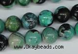 CCO144 15.5 inches 12mm round dyed natural chrysotine beads