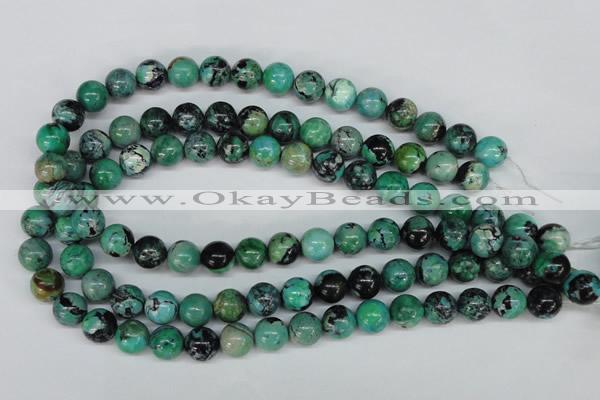 CCO144 15.5 inches 12mm round dyed natural chrysotine beads