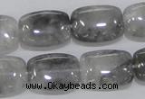 CCQ177 15.5 inches 15*20mm rectangle cloudy quartz beads wholesale