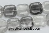 CCQ195 15.5 inches 15*15mm square cloudy quartz beads wholesale