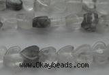 CCQ241 15.5 inches 4*4mm heart cloudy quartz beads wholesale