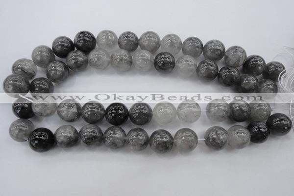 CCQ282 15.5 inches 16mm round cloudy quartz beads wholesale