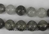 CCQ304 15.5 inches 12mm round cloudy quartz beads wholesale