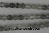 CCQ311 15.5 inches 6mm faceted round cloudy quartz beads wholesale