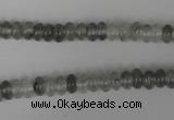 CCQ325 15.5 inches 4*6mm rondelle cloudy quartz beads wholesale