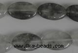 CCQ388 15.5 inches 12*20mm oval cloudy quartz beads wholesale