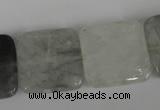 CCQ412 15.5 inches 20*20mm square cloudy quartz beads wholesale