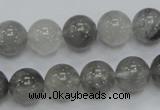 CCQ53 15.5 inches 12mm round cloudy quartz beads wholesale