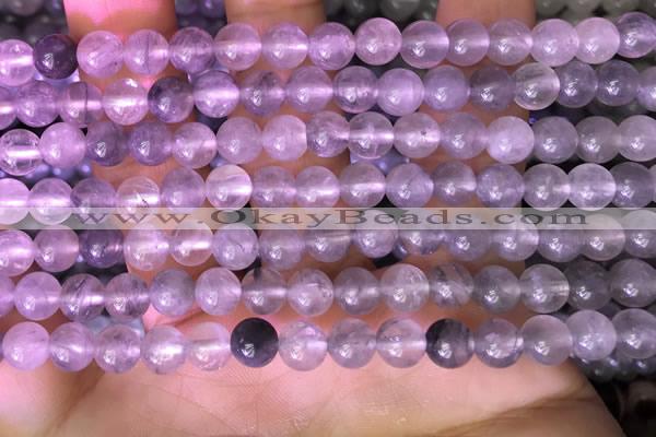 CCQ588 15.5 inches 4mm round cloudy quartz beads wholesale