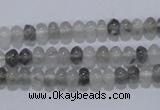 CCQ66 15.5 inches 4*6mm rondelle cloudy quartz beads wholesale