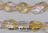 CCR100 15.5 inches 8-15mm natural citrine gemstone nugget beads