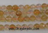 CCR152 15.5 inches 7mm faceted round natural citrine gemstone beads