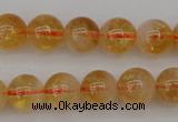 CCR166 15.5 inches 8mm round natural citrine beads wholesale