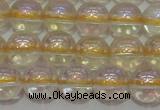 CCR301 15.5 inches 6mm round AB-color natural citrine beads