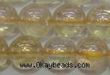 CCR303 15.5 inches 10mm round AB-color natural citrine beads