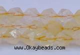 CCR311 15.5 inches 6mm faceted nuggets citrine gemstone beads