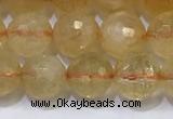 CCR341 15.5 inches 8mmm faceted round citrine beads wholesale