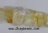 CCR355 15.5 inches 13*18mm - 15*20mm freeform natural citrine beads