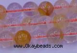 CCR362 15.5 inches 8mm round citrine beads wholesale