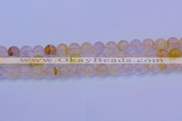 CCR364 15.5 inches 12mm round citrine beads wholesale