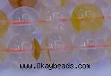 CCR365 15.5 inches 14mm round citrine beads wholesale