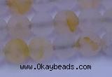 CCR372 15.5 inches 8mm round matte citrine beads wholesale