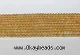 CCR377 15.5 inches 4.5-5mm round citrine gemstone beads wholesale