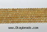 CCR378 15.5 inches 6mm round citrine gemstone beads wholesale