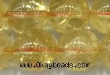 CCR383 15 inches 10mm round citrine beads wholesale