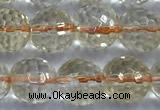 CCR392 15 inches 8mm faceted round citrine beads wholesale