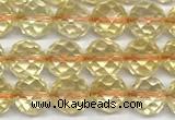 CCR398 15 inches 6mm faceted round citrine beads