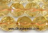 CCR418 15 inches 12mm faceted nuggets citrine beads