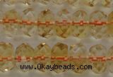 CCR52 15.5 inches 5*8mm faceted rondelle natural citrine beads