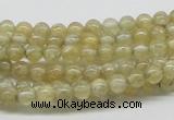 CCR80 15.5 inches 5mm round citrine gemstone beads wholesale