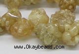 CCR86 15.5 inches 14mm chip citrine gemstone beads wholesale