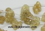 CCR87 15.5 inches 15mm chips citrine gemstone beads wholesale