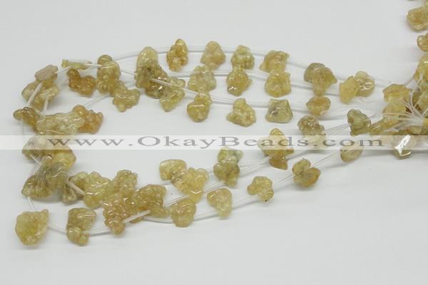 CCR87 15.5 inches 15mm chips citrine gemstone beads wholesale